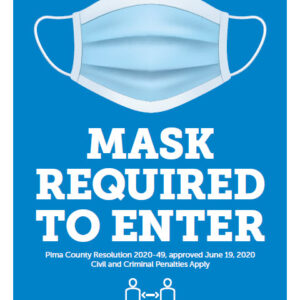 AZ Pima County COVID Public Mask blue