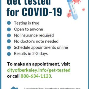 CA Berkeley free testing