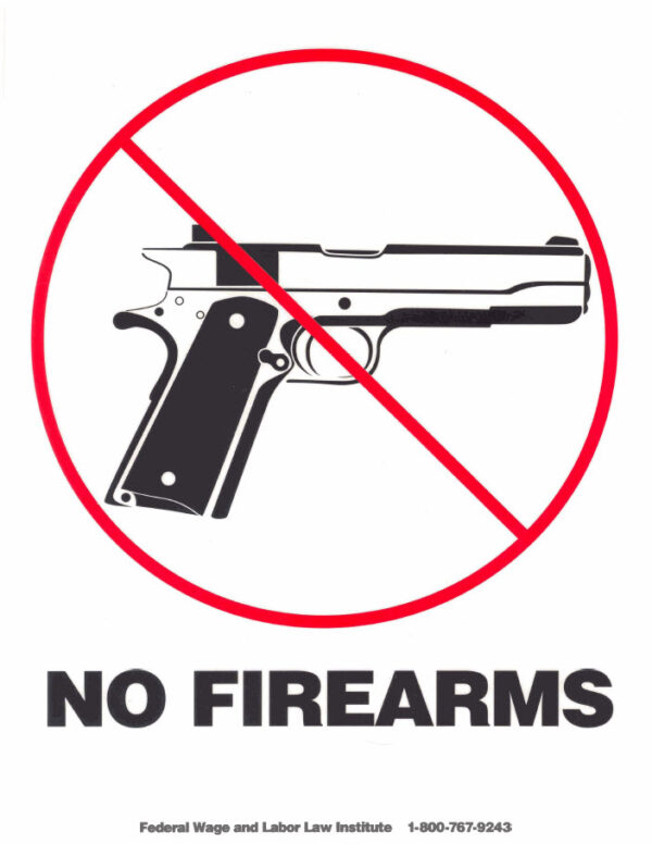 no firearms