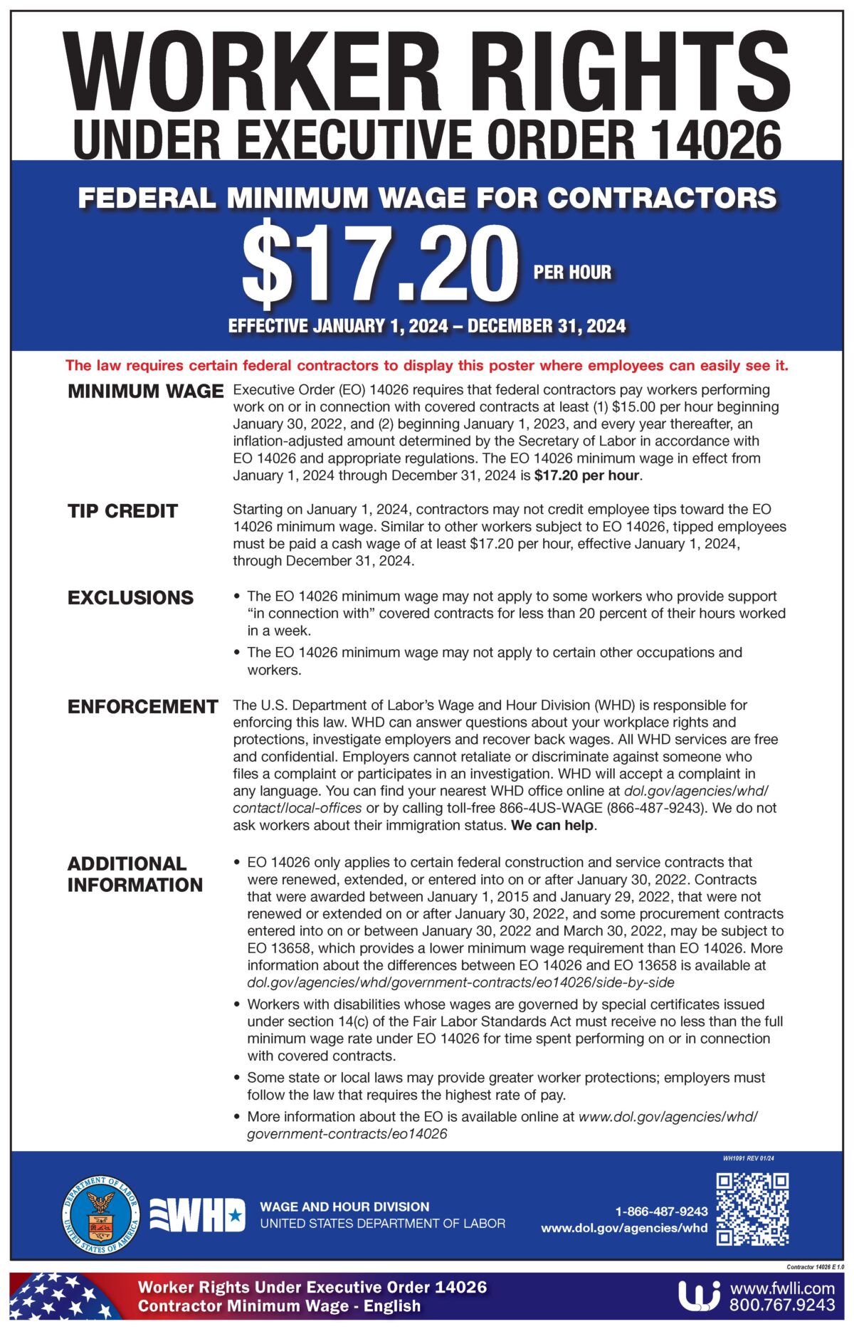 Contractor Minimum Wage Executive Order 14026 Federal Wage